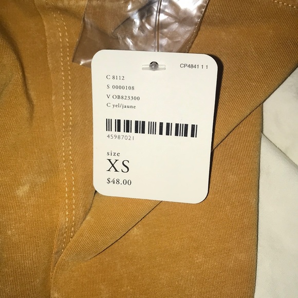 FREE PEOPLE YELLOW TANK - Picture 2 of 4